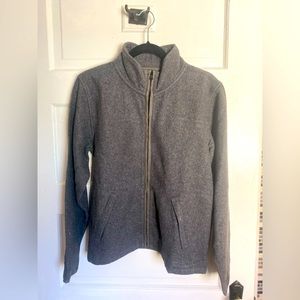 Wool/hemp blend unlined jacket/shacket